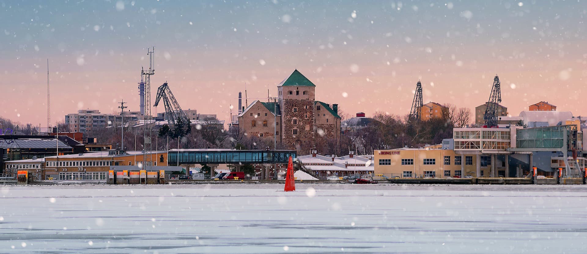 Landscape Ice Sea Turku’s Castle Port Turku
